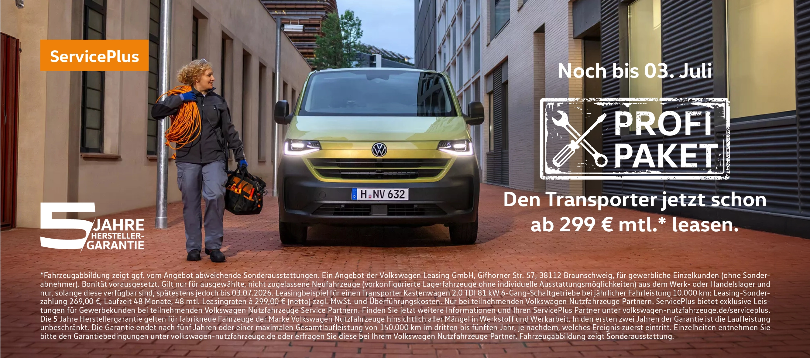 VW Transporter Profi Paket