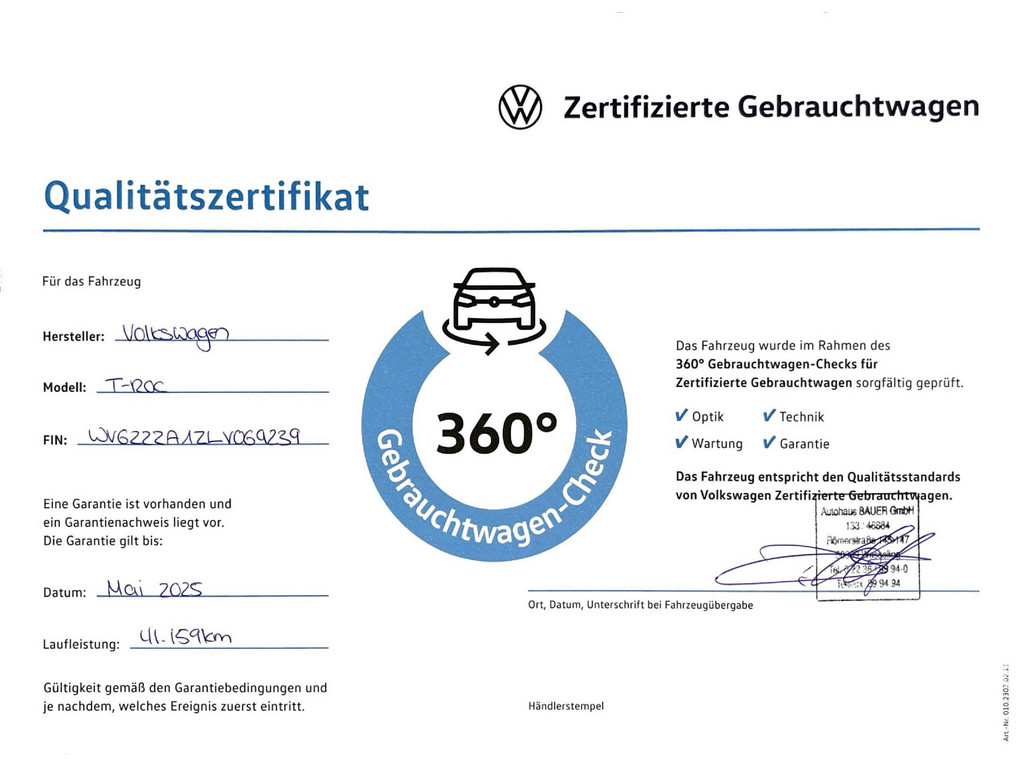 T-Roc 1.5l TSI Style R-Line *ACC,PDC,APP,AirCareKlima,SHZ,ISOFIX*