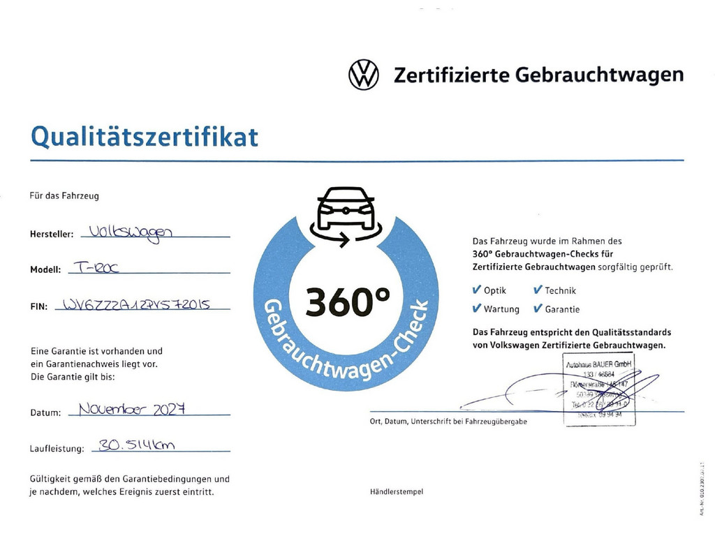 T-Roc 1.0 TSI *APP,ACC,2-ZonenKlima,LED,DigiCock*