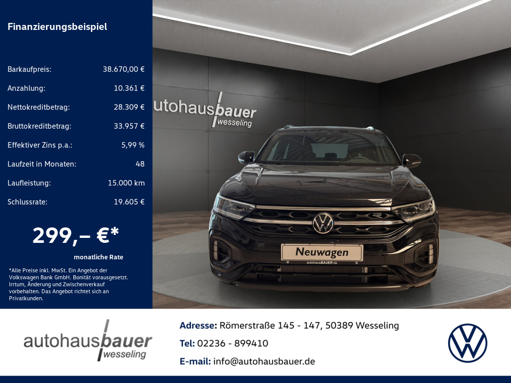 T-Roc 1.5 TSI R-Line *NAV,R.Kam,IQ.Drive,EasyOpen&Close...