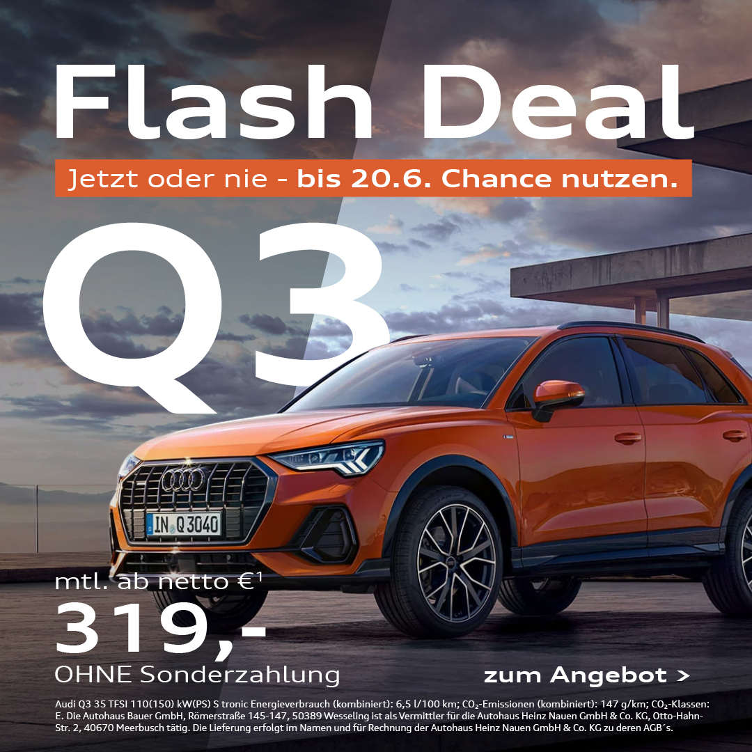 BEITRAG Audi Q3 Flash Deal