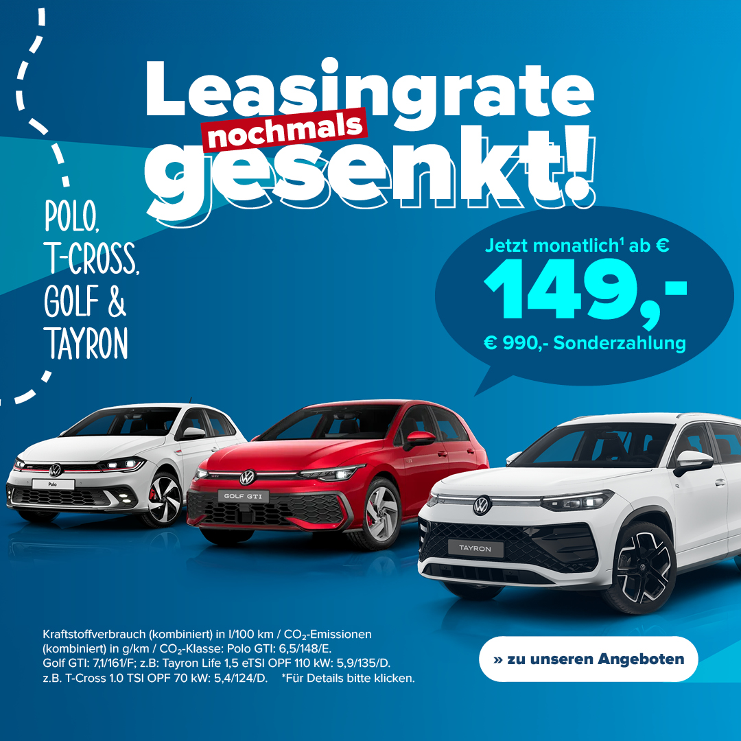 VW Plus Leasing Aktion
