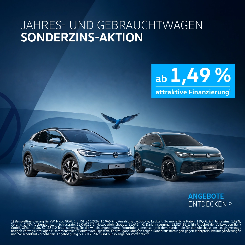 VW Sonderzins Aktion